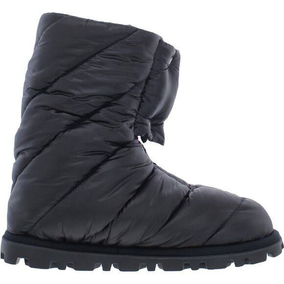 Miu Miu Women's Quilted Nylon Front Zip Foldable Winter Ankle Boots NWT - Picture 2 of 3